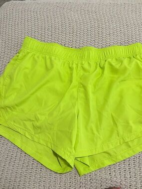 Athletic Works Women's Neon Yellow Running Shorts